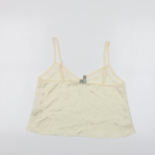 ASOS Womens Beige Polyester Camisole Blouse Size S V-Neck