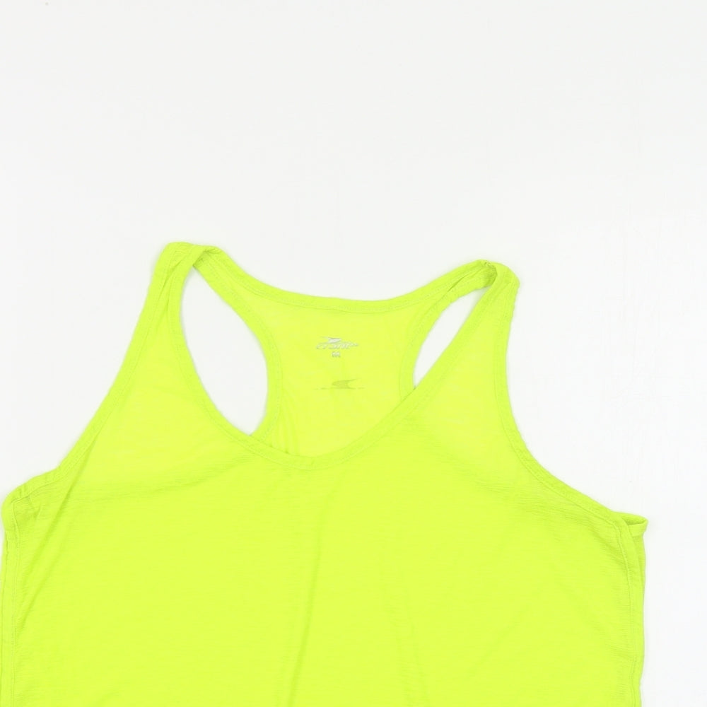 Crane Womens Green Polyester Pullover Tank Size M Scoop Neck Pullover