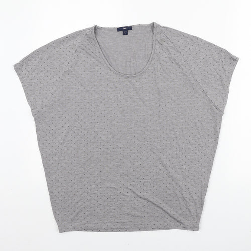 Gap Womens Green Viscose Basic T-Shirt Size S Scoop Neck