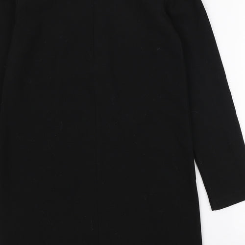 R Edition Womens Black Polyester A-Line Size 8 Boat Neck Zip