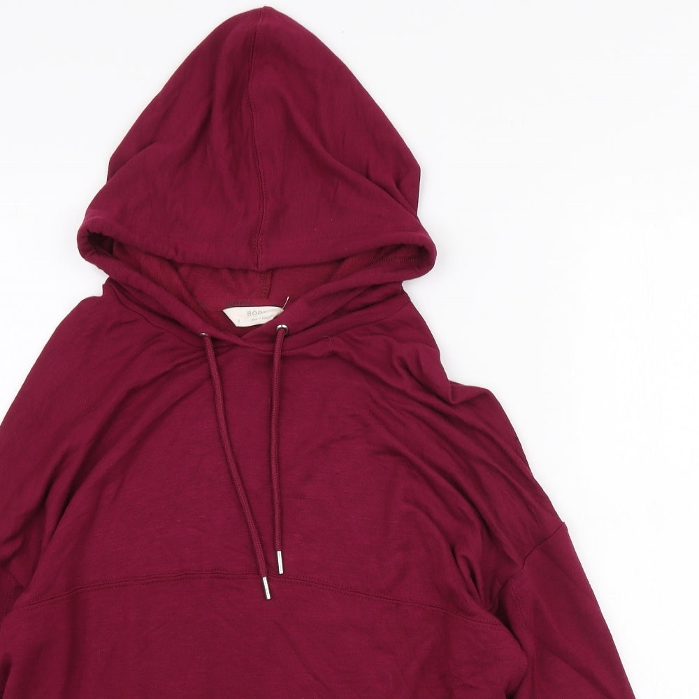 Marks and Spencer Womens Pink Viscose Pullover Hoodie Size 6 Pullover