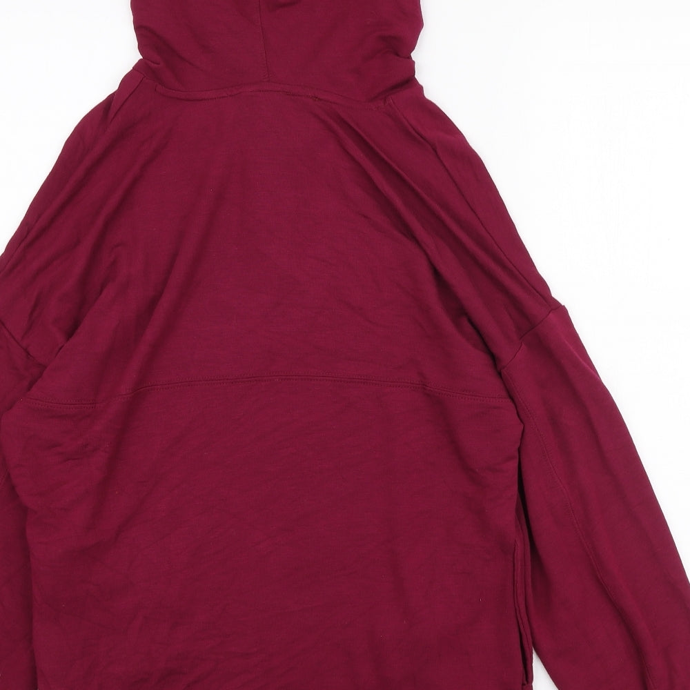 Marks and Spencer Womens Pink Viscose Pullover Hoodie Size 6 Pullover