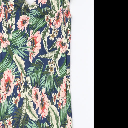 Sparkle & Fade Womens Multicoloured Floral Cotton Mini Size S Sweetheart Pullover