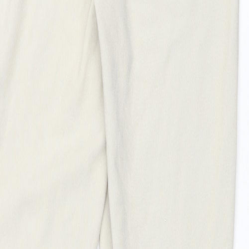 PRETTYLITTLETHING Womens Beige Polyester Jegging Trousers Size 16 L32 in Regular Drawstring
