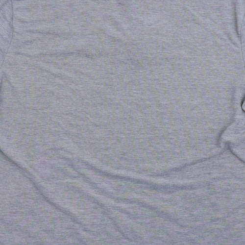urton Mens Blue Cotton Polo Size L Collared Button