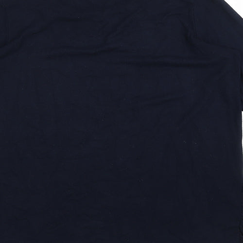 NEXT Womens Black Viscose Basic T-Shirt Size 14 Scoop Neck