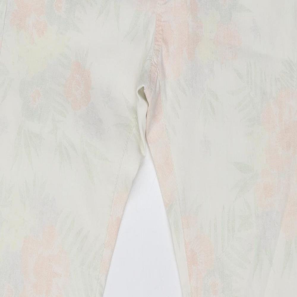DC by Esprit Womens Multicoloured Floral Cotton Skinny Jeans Size 38 L30 in Regular Zip