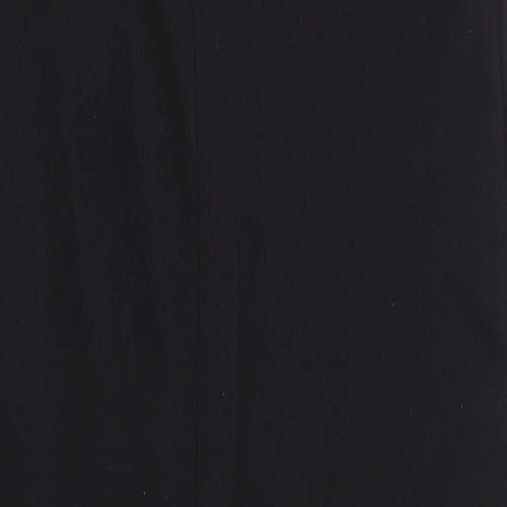 Boohoo Womens Black Polyester Jumpsuit One-Piece Size 10 L27 in Pullover