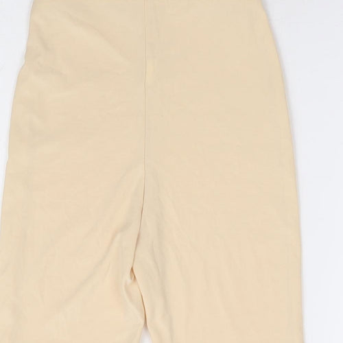 Missy Empire Womens Beige Polyester Sweat Shorts Size 4 L7 in Regular - Cycle Short