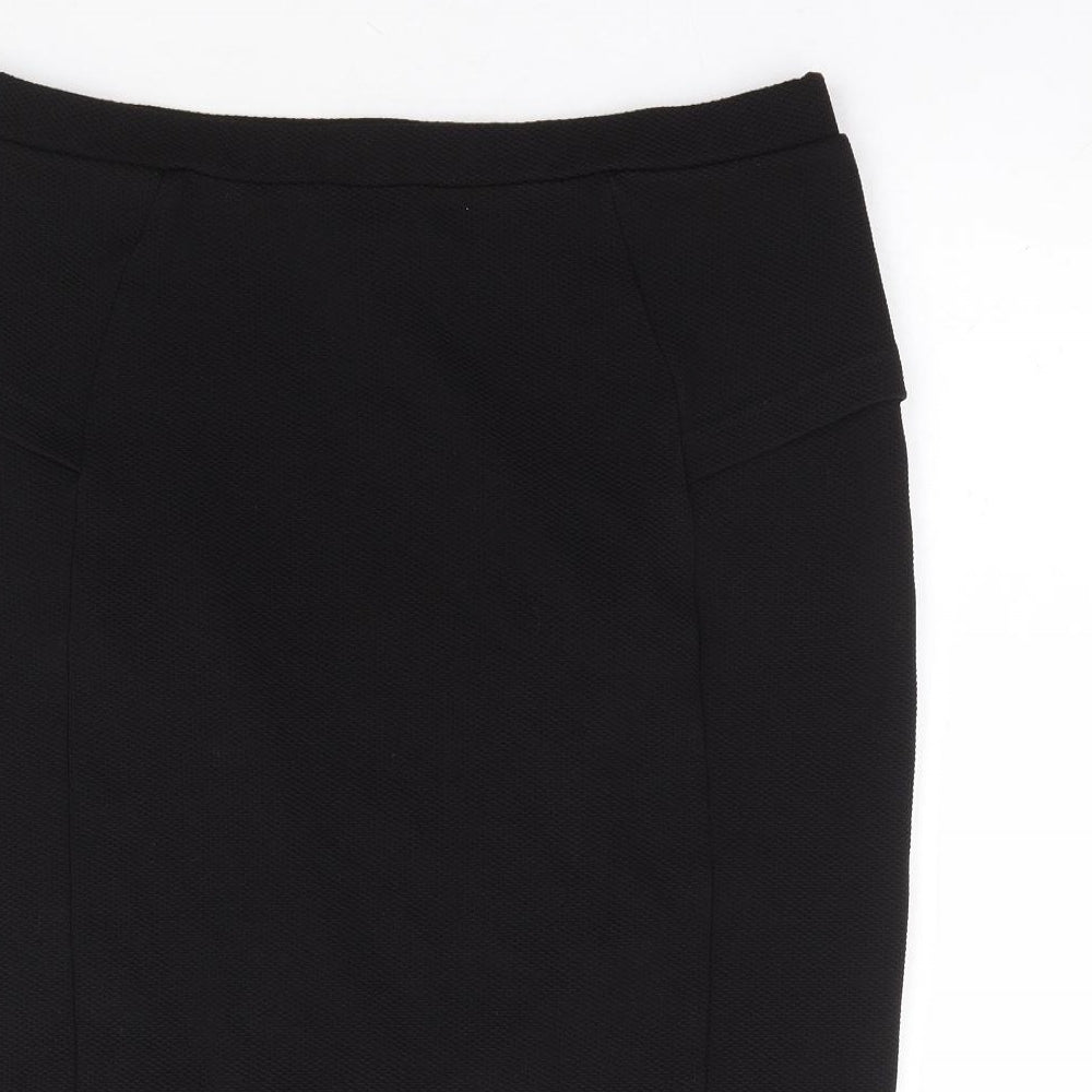 NEXT Womens Black Polyester Straight & Pencil Skirt Size 14