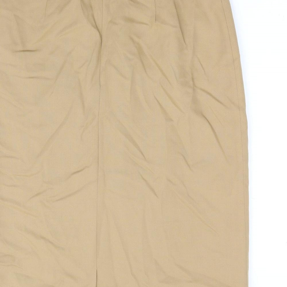 Windsmoor Womens Brown Wool Straight & Pencil Skirt Size 14 Zip