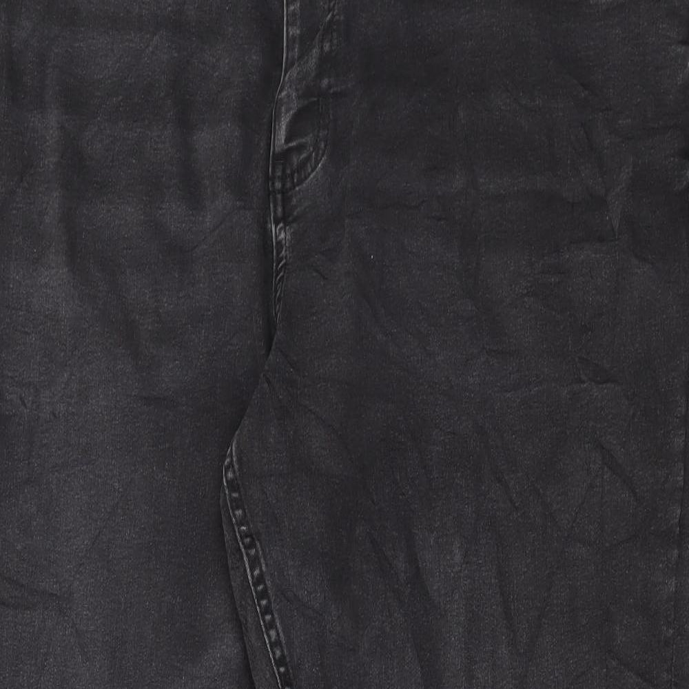 Marks and Spencer Womens Black Cotton Skinny Jeans Size 22 L27 in Regular Button