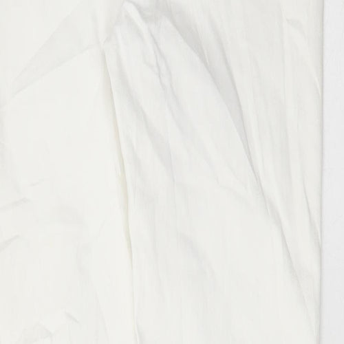 Marks and Spencer Womens White Cotton Skinny Jeans Size 8 L28 in Regular Button
