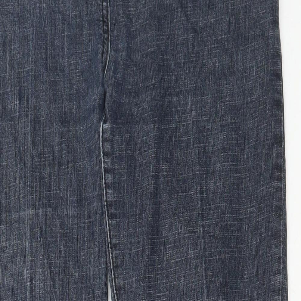 Soon Womens Grey Cotton Flared Jeans Size 14 L30 in Regular Button