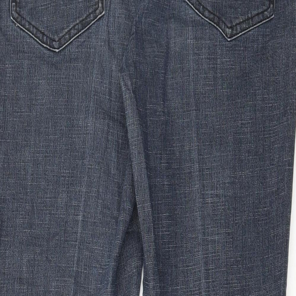 Soon Womens Grey Cotton Flared Jeans Size 14 L30 in Regular Button