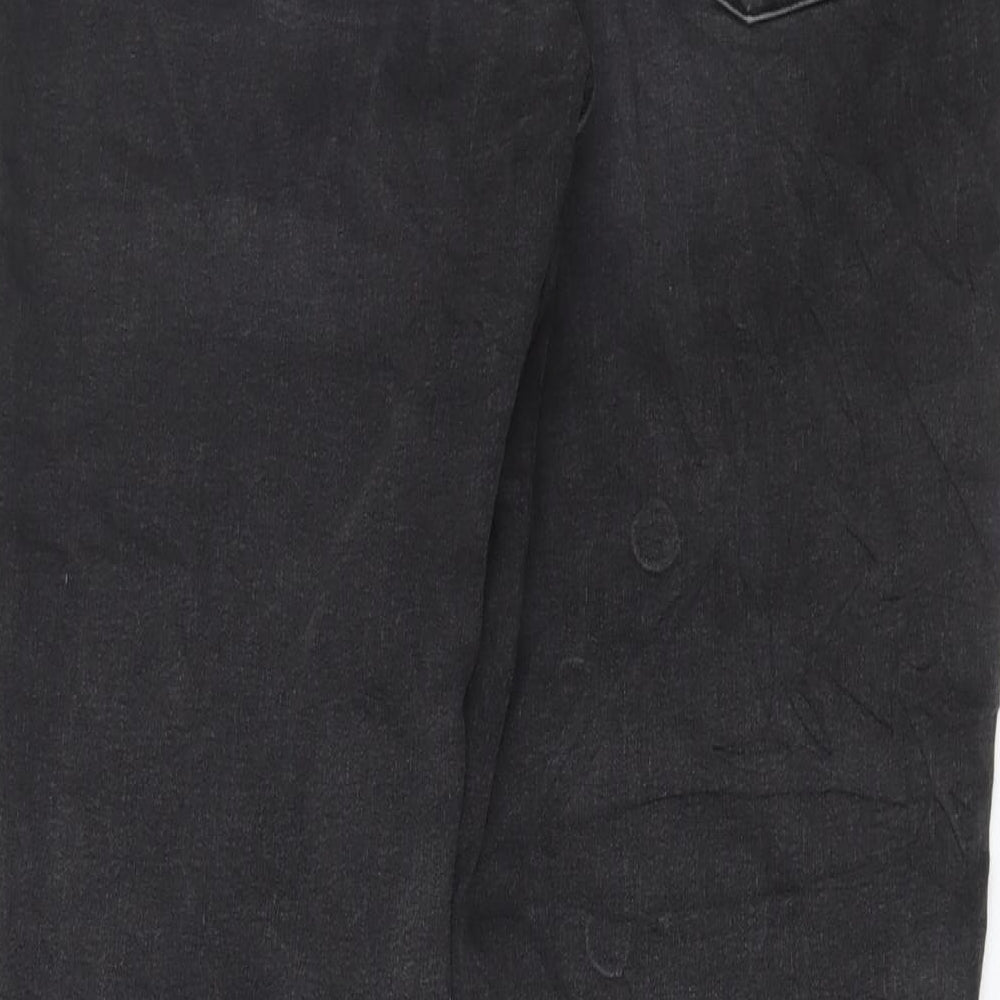 Marks and Spencer Womens Grey Cotton Skinny Jeans Size 16 L30 in Regular Button