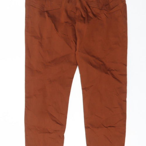 Marks and Spencer Womens Brown Cotton Jegging Jeans Size 12 L26 in Regular