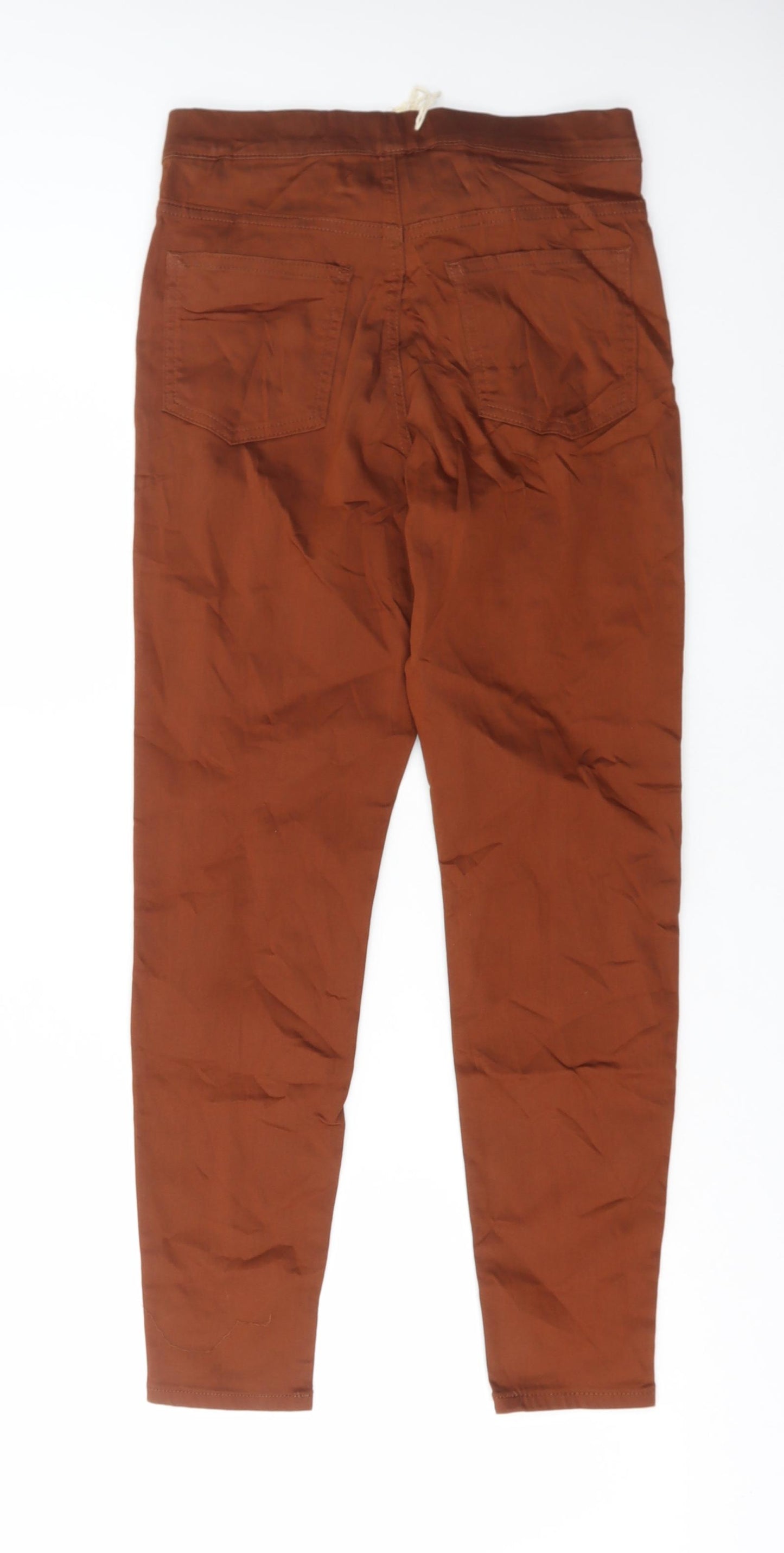 Marks and Spencer Womens Brown Cotton Jegging Jeans Size 12 L26 in Regular