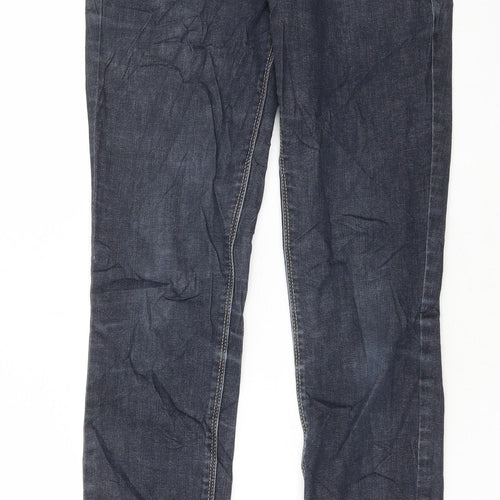 United Colors of Benetton Womens Blue Cotton Skinny Jeans Size 26 in L31 in Regular Button