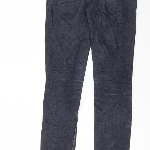 United Colors of Benetton Womens Blue Cotton Skinny Jeans Size 26 in L31 in Regular Button