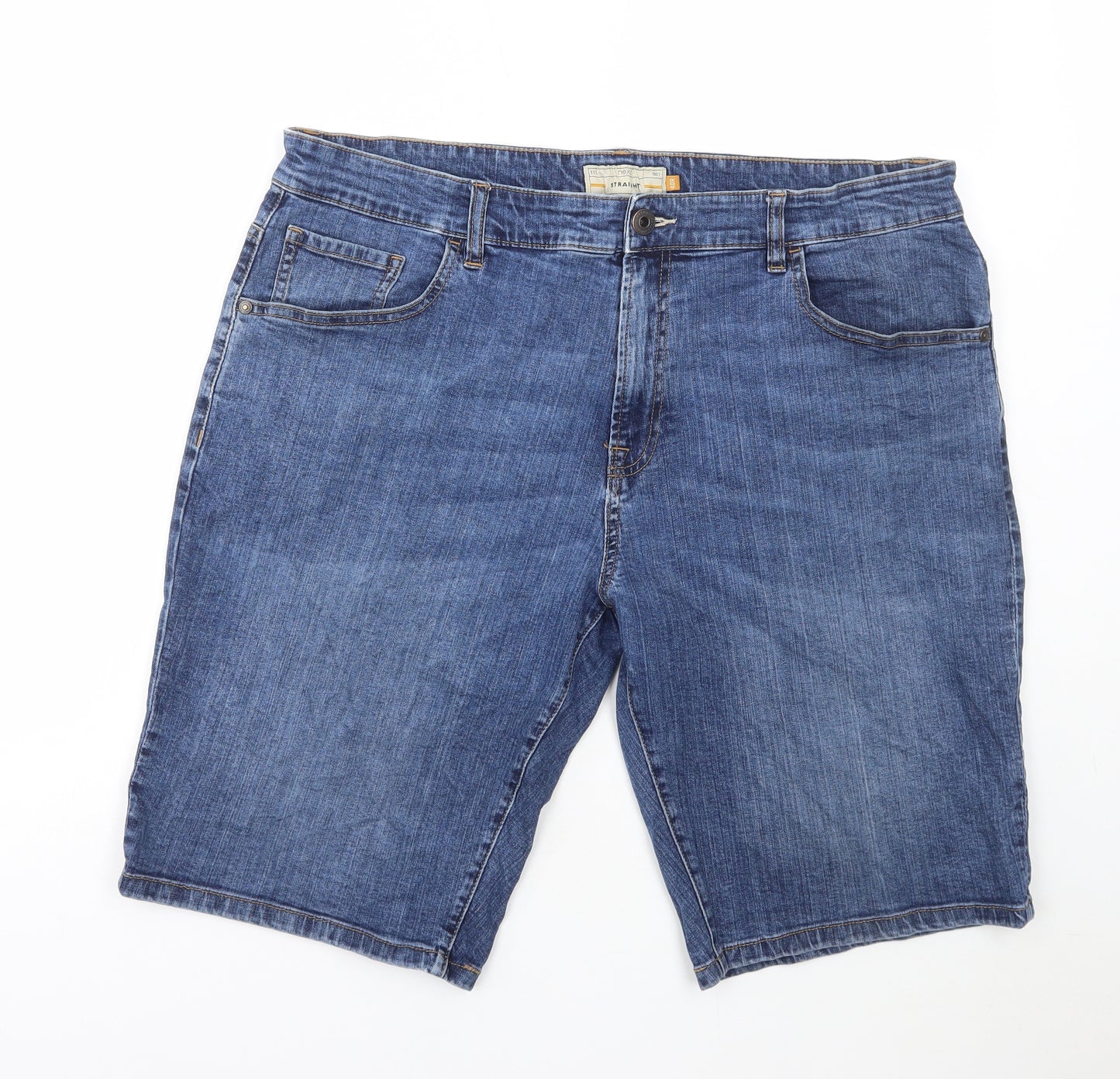 NEXT Mens Blue Cotton Chino Shorts Size 40 in L12 in Regular Button