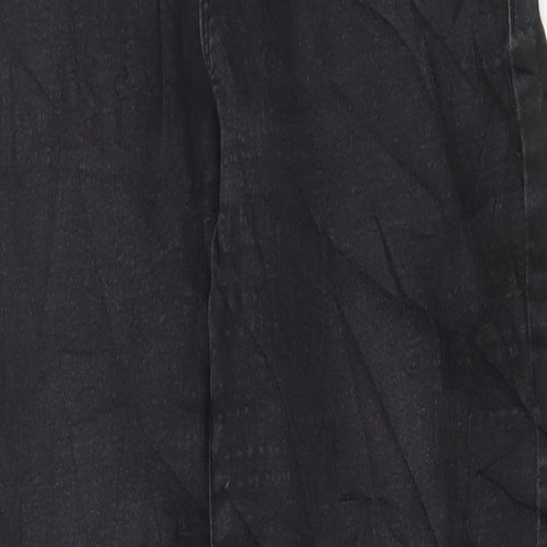 Denim & Co. Womens Black Cotton Skinny Jeans Size 12 L26 in Regular Button