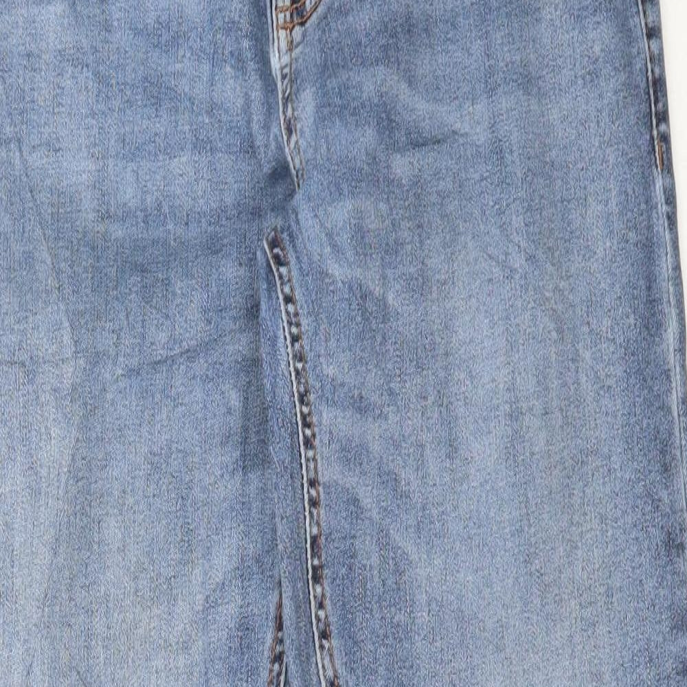 NEXT Mens Blue Cotton Skinny Jeans Size 30 in L29 in Regular Button