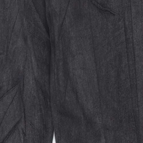 Preworn Womens Black Cotton Straight Jeans Size 32 in L30 in Regular Button