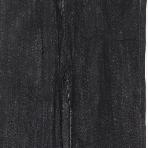 Marks and Spencer Womens Black Cotton Skinny Jeans Size 12 L28 in Regular Button