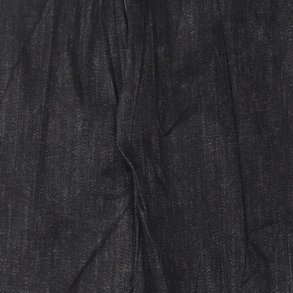 Marks and Spencer Womens Black Cotton Skinny Jeans Size 12 L28 in Regular Button