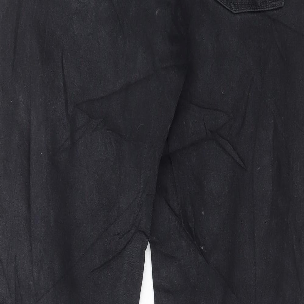 Red Herring Mens Black Cotton Skinny Jeans Size 34 in L29 in Regular Button
