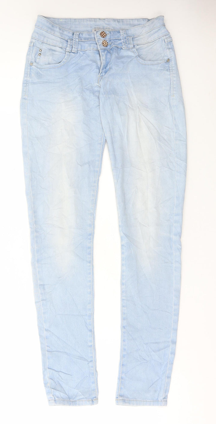 H. Twenty One Womens Blue Cotton Skinny Jeans Size 30 in L32 in Regular Button