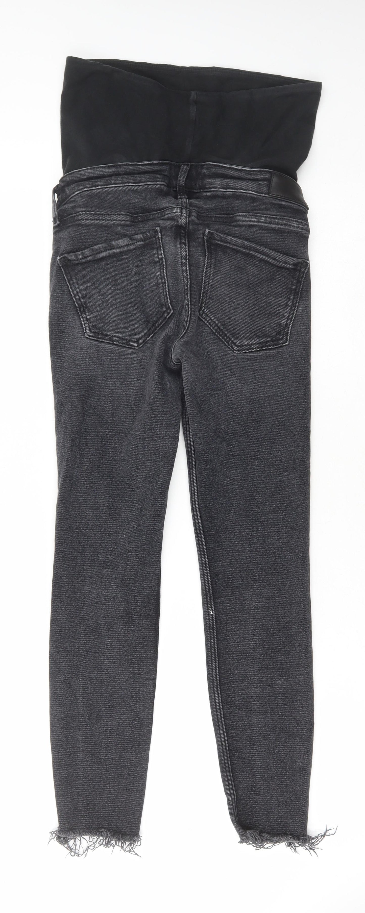 River Island Womens Black Cotton Skinny Jeans Size 10 L26 in Regular Button