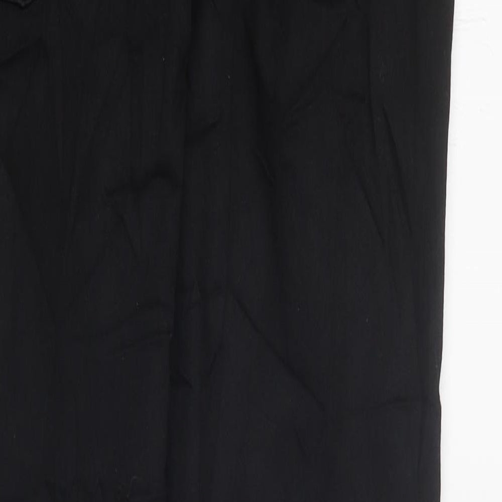 Marks and Spencer Womens Black Cotton Skinny Jeans Size 12 L34 in Regular Zip