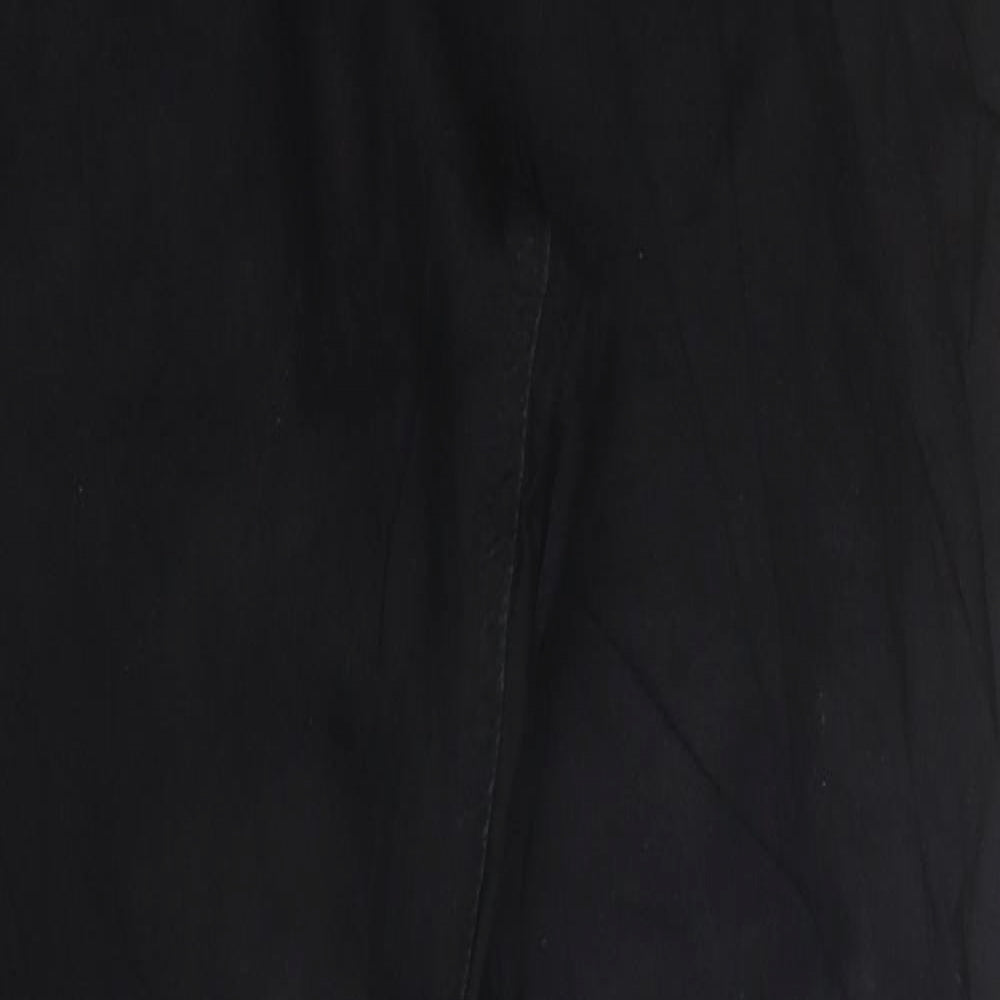 Marks and Spencer Womens Black Cotton Jegging Trousers Size 16 L38 in Regular