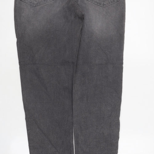 Marks and Spencer Womens Grey Coir Skinny Jeans Size 12 L32 in Regular Zip