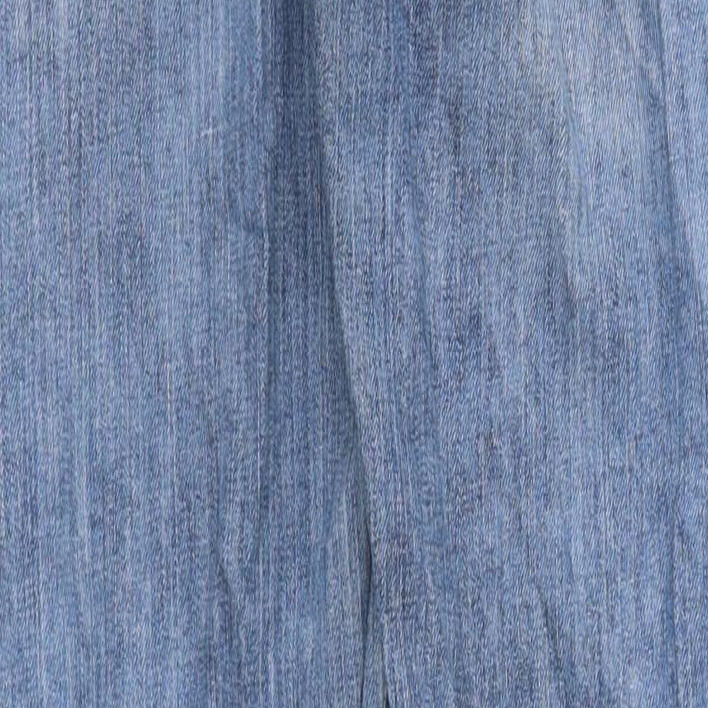 Bench Mens Blue Cotton Straight Jeans Size M L38 in Regular Zip
