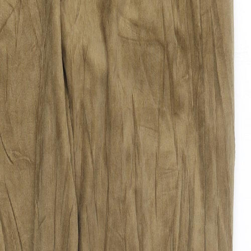 Marks and Spencer Mens Beige Cotton Straight Jeans Size M L33 in Regular Zip