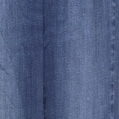Preworn Womens Blue Cotton Straight Jeans Size M L37 in Regular Zip