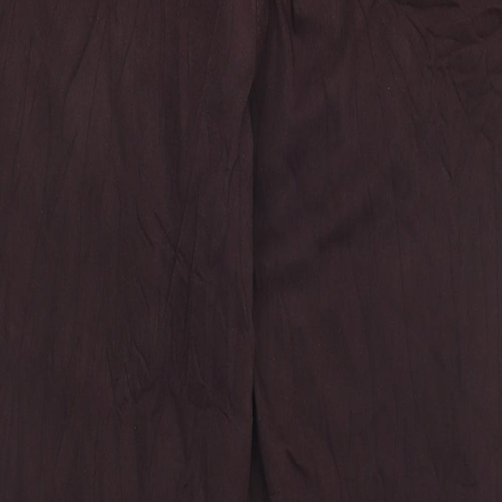 Marks and Spencer Womens Purple Cotton Straight Jeans Size 20 L37 in Regular Zip