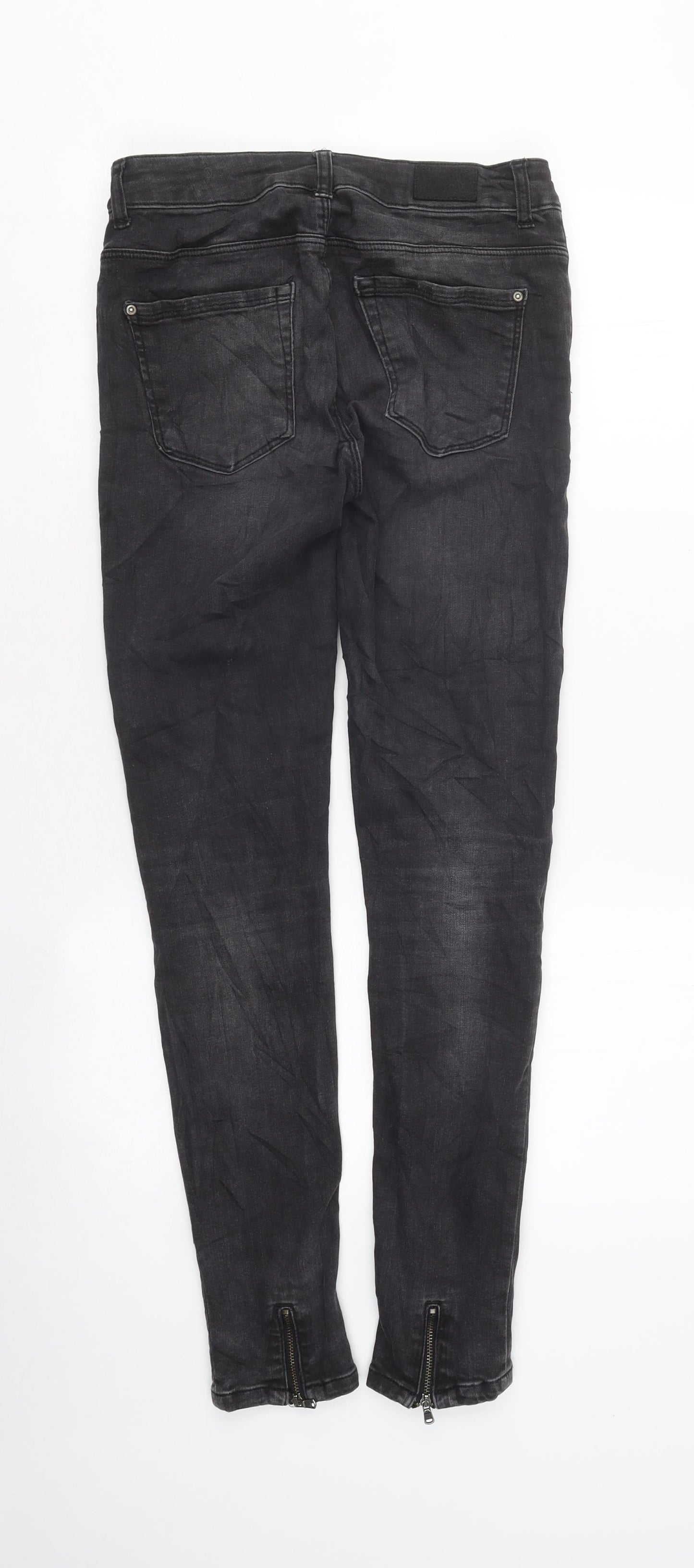 Z1976 Denim Womens Black Cotton Skinny Jeans Size 8 L34 in Regular Zip