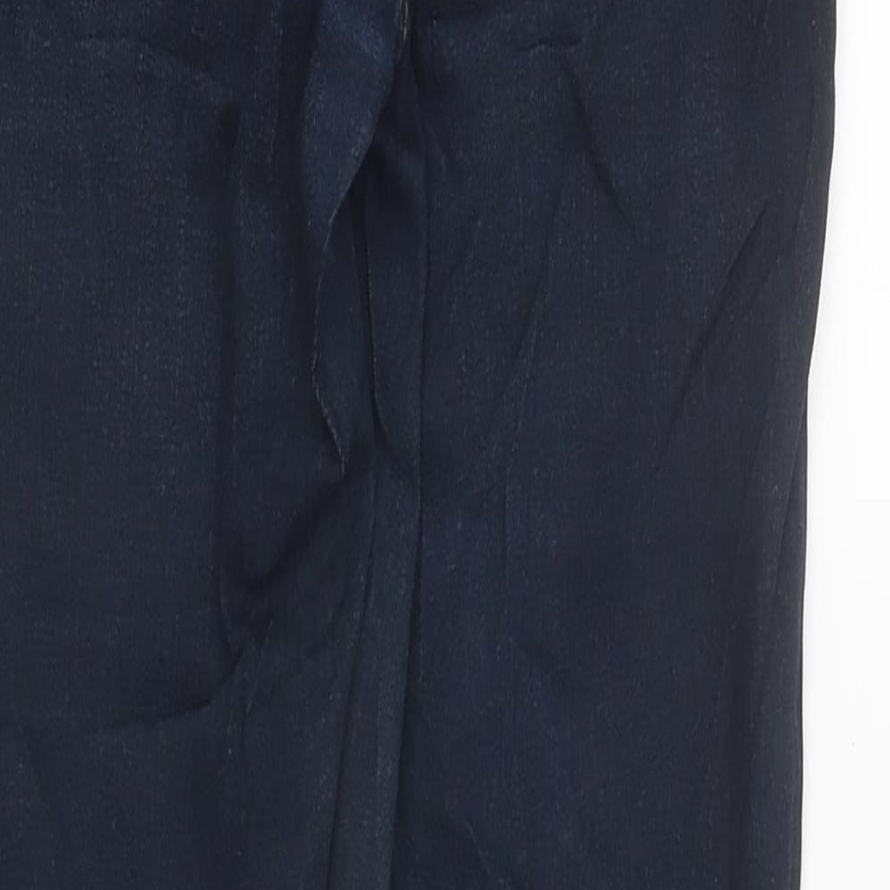 American Eagle Outfitters Womens Blue Cotton Jegging Trousers Size 6 L36 in Extra-Slim Zip