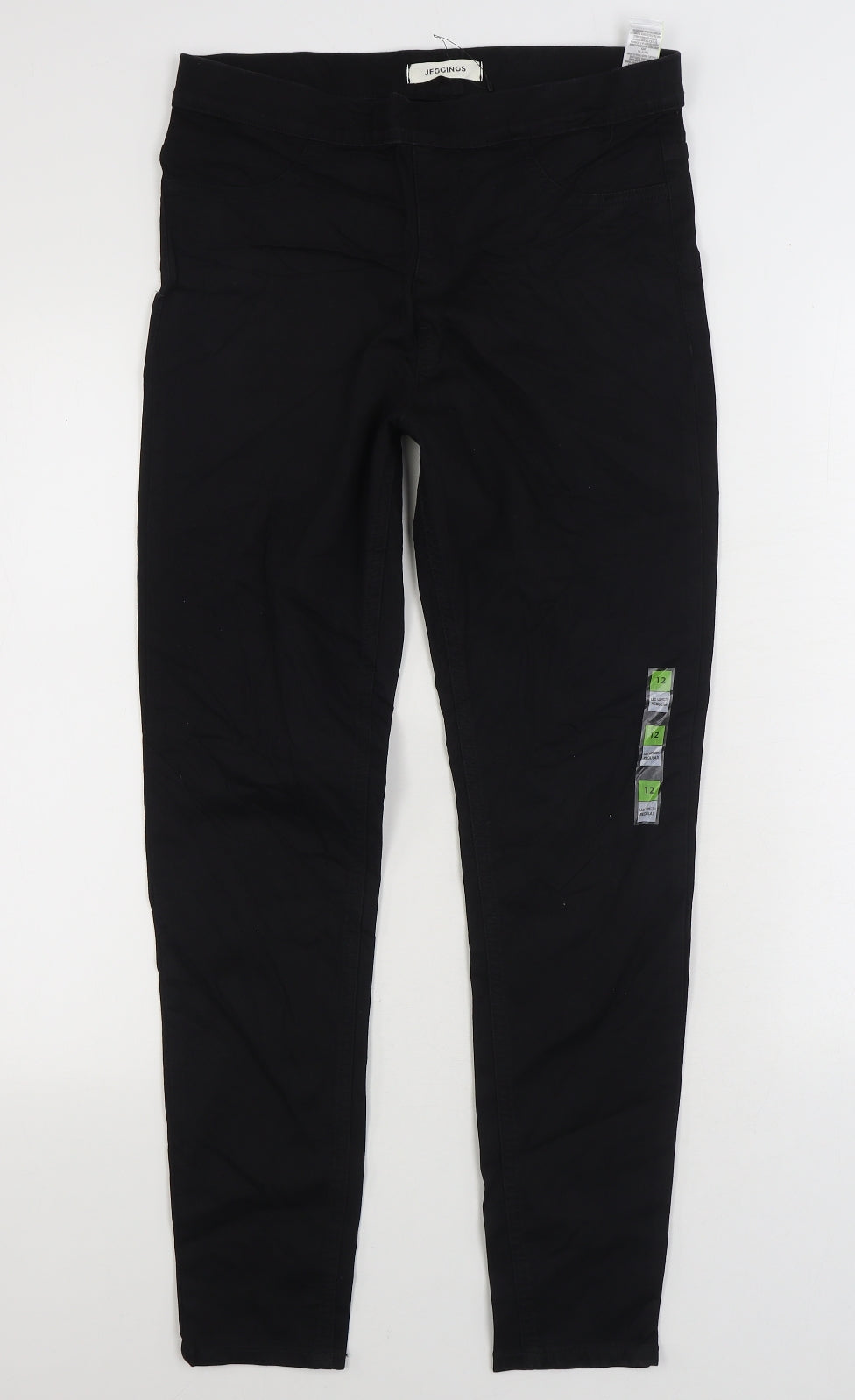Marks and Spencer Womens Black Cotton Jegging Jeans Size 12 L27 in Regular