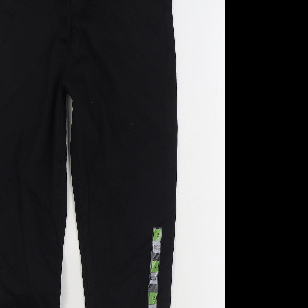 Marks and Spencer Womens Black Cotton Jegging Jeans Size 12 L27 in Regular