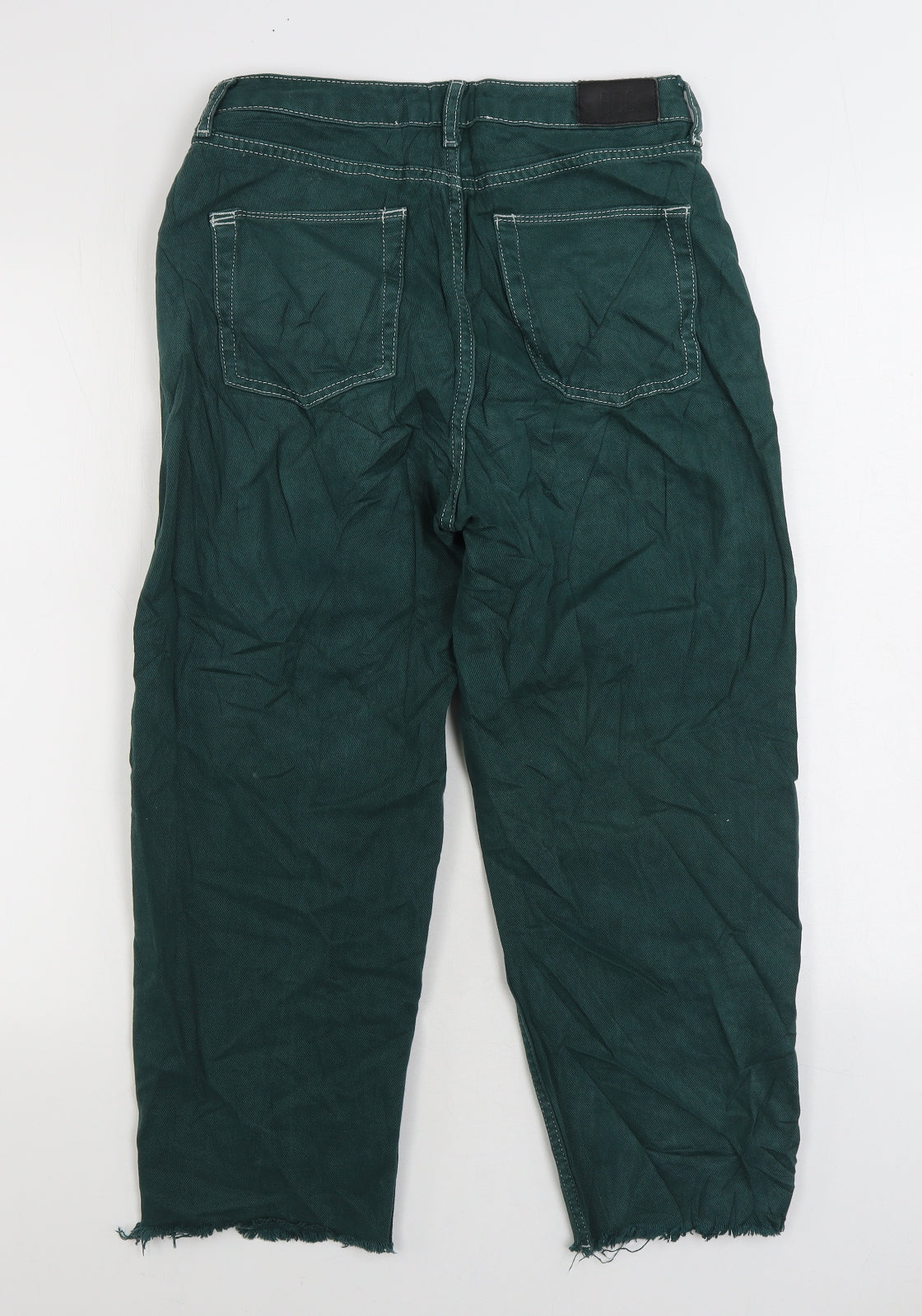 BDG Urban Outfitters Womens Green Cotton Cropped Jeans Size 29 in L28 in Regular Zip
