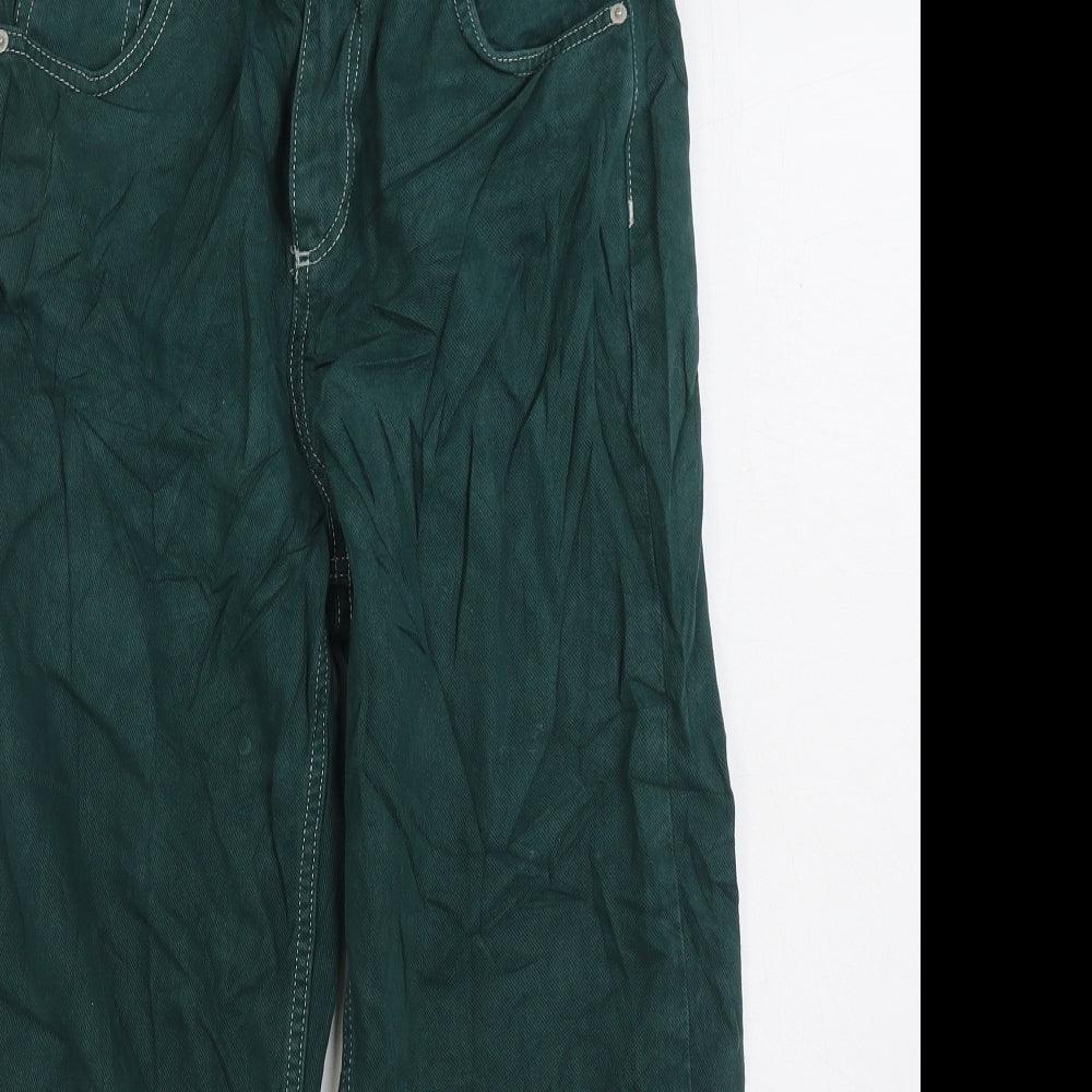 BDG Urban Outfitters Womens Green Cotton Cropped Jeans Size 29 in L28 in Regular Zip