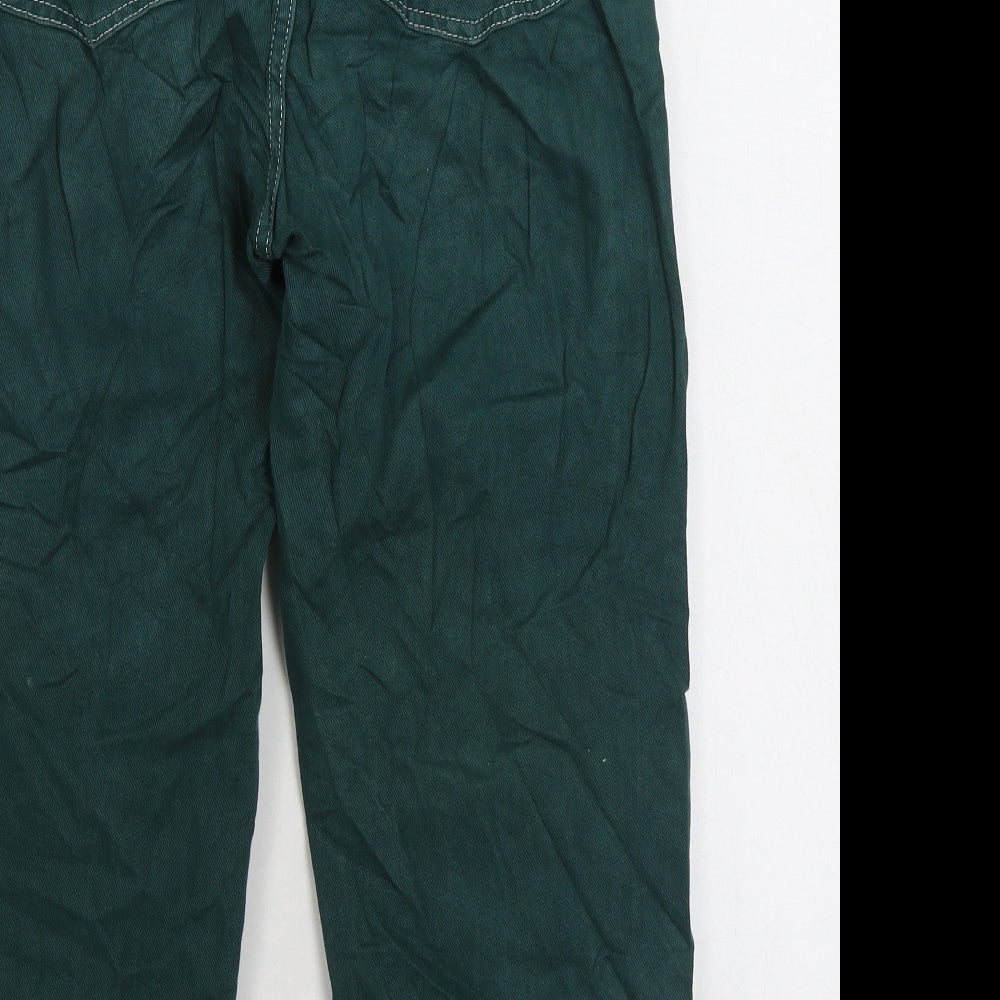 BDG Urban Outfitters Womens Green Cotton Cropped Jeans Size 29 in L28 in Regular Zip