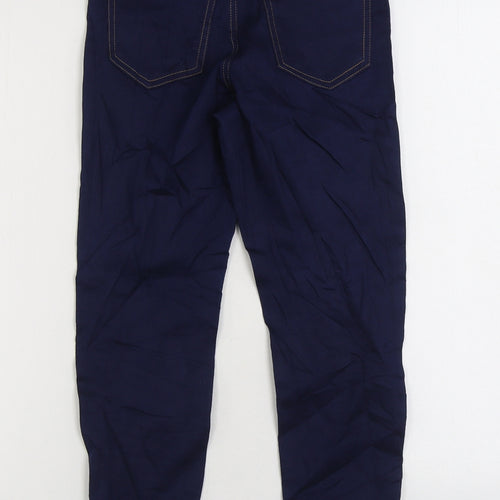 Marks and Spencer Womens Blue Cotton Jegging Jeans Size 6 L24 in Regular Zip