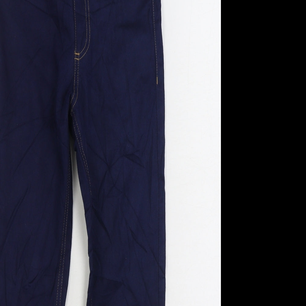 Marks and Spencer Womens Blue Cotton Jegging Jeans Size 6 L24 in Regular Zip