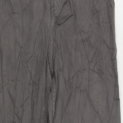 Divided by H&M Womens Grey Cotton Straight Jeans Size 8 L28 in Regular Zip